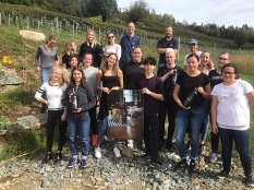Weinlese Gruppenfoto